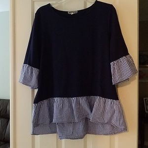 Jersey Ruffle Shirt